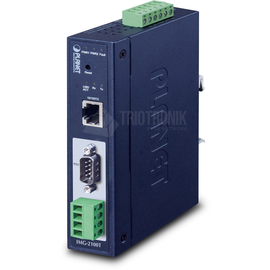 IMG-2100T Planet IP30 Industrial 1 port RS232/422/485 Modbus Gateway Produktbild front M