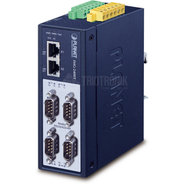 IMG-2400T Planet IP30 Industrial 4 Port RS232/422/485 Modbus Gateway, 2x DI, 2x Produktbild front M