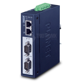 IMG-2200T Planet IP30 Industrial 2 Port RS232/422/485 Modbus Gateway Produktbild front M