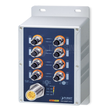ISW-808PT-M12 Planet Industrial 8 Port 10/100TX M12 802.3at PoE+ Switch, IP67 Produktbild front S