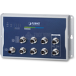WGS-5225-8MT Planet IP30 Industrial L2+ 8Port 1Gbit M12 Wallmount Switch Produktbild front S
