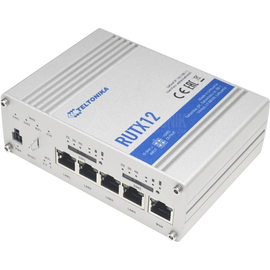 RUTX12 Teltonika LTE Cat6 Dual LTE Modul + SIM Router, 5x 1Gbit, Wave2 802.11ac, Produktbild