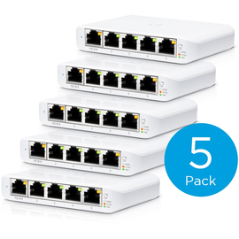 USW-FLEX-MINI-5 Ubiquiti UniFi Kompakt Indoor 5 Port PoE Gigabit Switch mit 80 Produktbild