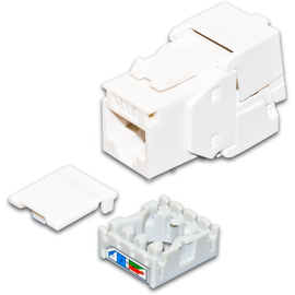 WKS JACK KAT6A UTP Wirewin Wirewin® KAT6A Gigabit Ethernet Keystone Modul, Produktbild front M