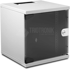 WCAB 10 312X300X6U Wirewin 10\ Wandschrank, einteilig, grau RAL7035, 6 Produktbild front M