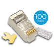 MOD 8-8 GS KAT6-100 Triotronik Modular- stecker RJ45 geschirmt(1Stk=Pkg 100Stk.) Produktbild