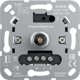 246000 Gira S3000 Drehzahlstellereins. Einsatz Produktbild