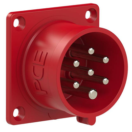 617-6v PC-Electric Anbaugerätestecker gerade 16A 7p 6h Produktbild front M