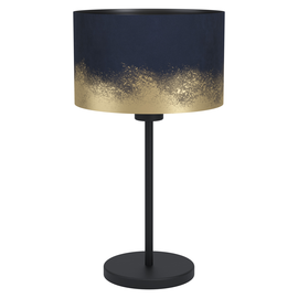 39975 Eglo TL/1 E27 SW/D-BLAU-GOLDCASUARITA Produktbild front M