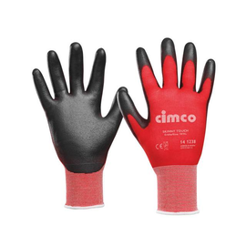 141235 Cimco Arbeitshandschuh "Skinny Touch" grau/rot, Größe 8/M Produktbild