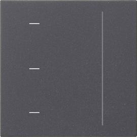 536528 Gira S3000 Touchaufsatz System 55 Anthrazit Produktbild front M