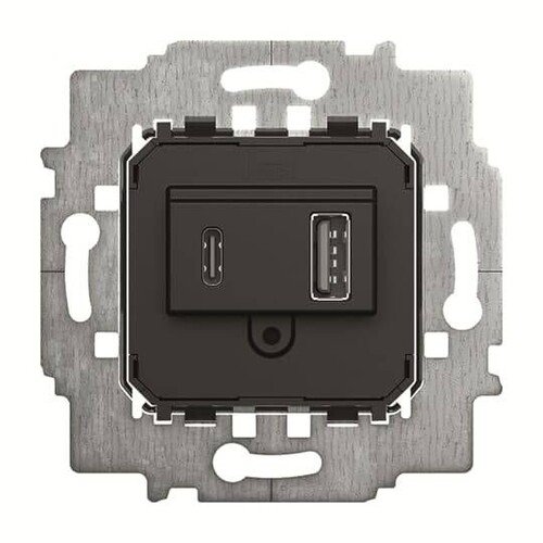 2CKA006400A0398 Busch-Jaeger Netzteil Einsatz USB A+C 6475 U Produktbild Front View L