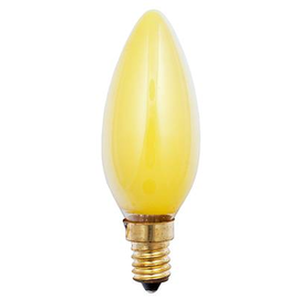 40282 Scharnberger+H. Kerzenlampe 35x100mm E14 230V 25W gelb Produktbild
