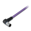 756-1104/060-040 Wago PROFIBUS Leitung, M12B Stecker, winklig, 5 polig, Länge 4 Produktbild