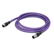 756-1105/060-020 Wago PROFIBUS Leitung, M12B Buchse, axial, M12B Stecker, axial Produktbild