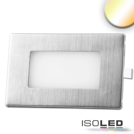 114569 Isoled LED Wandeinbauleuchte eckig, 2.5W, IP65, ColorSwitch 3000K|40 Produktbild