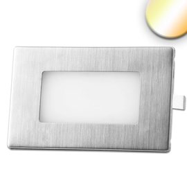 114569 Isoled LED Wandeinbauleuchte eckig, 2.5W, IP65, ColorSwitch 3000K|40 Produktbild