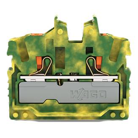 2252-327 Wago 2 Leiter Mini Durchgangsklemme, mit Drücker, 2,5 mm², Produktbild front M