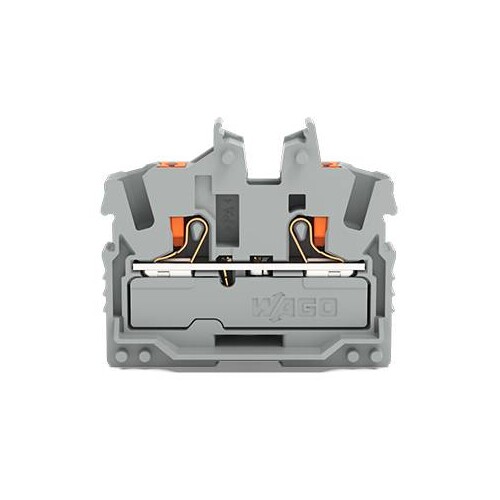 2252-301 Wago 2 Leiter Mini Durchgangsklemme, mit Drücker, 2,5 mm², Produktbild