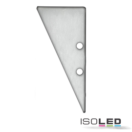 114832 Isoled Endkappe EC91 Aluminium eloxiert für Profil HIDE TRIANGLE inkl. Produktbild