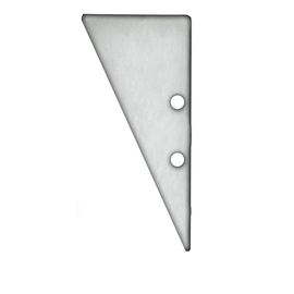 114832 Isoled Endkappe EC91 Aluminium eloxiert für Profil HIDE TRIANGLE inkl. Produktbild front M