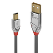 36635 Lindy USB 2.0 Kabel USB-A Stecker auf USB-Mini-B 7,5m Cromo Line Produktbild