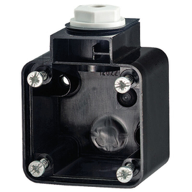 10716 Mennekes MENNEKES SCHUKO AP Leergehäuse schwarz Produktbild front M