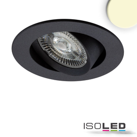114885 Isoled LED Einbauleuchte Slim68 schwarz, rund, 9W, warmweiß, dimmbar Produktbild