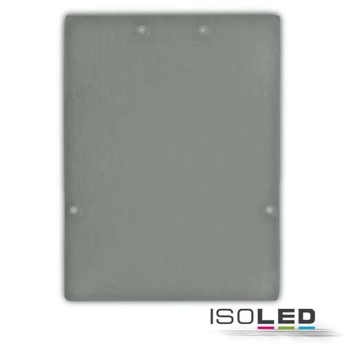 114393 Isoled Endkappe EC74 Aluminium silber für Profil LAMP40, 2 STK, inkl.  Produktbild Front View L