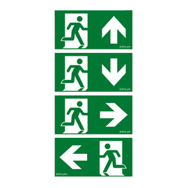 EN10032783 Esylux SLB 21 SYMBOL SET 1 Piktogramm Satz für Serie SLB, 21 m Erk Produktbild front M