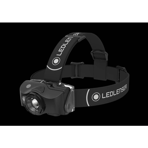 502156 Ledlenser MH8 schwarz Stirnlampe IP54 Rechargeable 600lm Produktbild