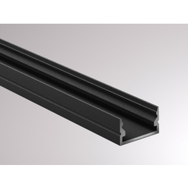 600-1a202b Tecnico MINI 14 AUFBAU LED PROFILE schwarz 2000x14x8mm Produktbild