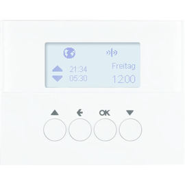 85745179 Berker BERKER KNX Funk K.1 Jalousie Schaltuhr polarweiß glänzend Produktbild