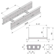 17375 Trayco CLF110 0400 15 3PG Kabelleiter H=110mm, B=400mm, L=3000mm, Produktbild