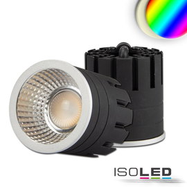 115116 Isoled LED Spot RGB+3000K GU10 8W, 5-polig, 24V DC, silber, 60° Produktbild
