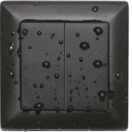 30000057 Eltako SWS55/DW an Spritzwasserschutz für Doppelwippe FT55 Produktbild front M