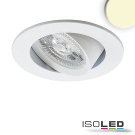 114887 Isoled LED Einbauleuchte Slim68 MiniAMP weiß, rund, 8W, 24V DC, warmwei Produktbild