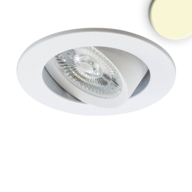 114887 Isoled LED Einbauleuchte Slim68 MiniAMP weiß, rund, 8W, 24V DC, warmwei Produktbild