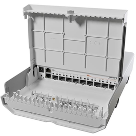 CRS310-1G-5S-4S+OUT Mikrotik netFiber 9 with 800MHz ARM v7 CPU, 256MB RAM, Produktbild front M