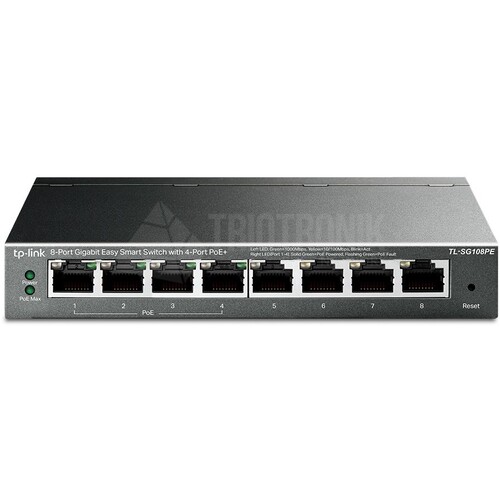 TL-SG108PE TP-Link 8 Port Gigabit Easy Smart Switch with 4 Port PoE+ Produktbild