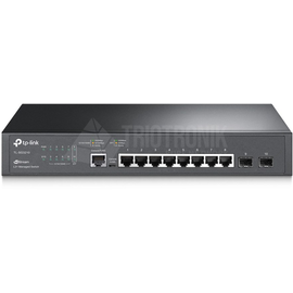 TL-SG3210 TP-Link JetStream 8 Port Gigabit L2+ Managed Switch with 2 SFP Produktbild front M