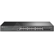 TL-SG3428 TP-Link JetStream 24 Port Gigabit L2 Managed Switch Produktbild front S