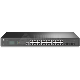 TL-SG3428X TP-Link JetStream 24 Port Gigabit L2+ Managed Switch Produktbild front M