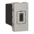 079389 Legrand Mosaic USB Typ C Ladesteckdose 1 modulig, Ladestrom 1,5 Produktbild front S