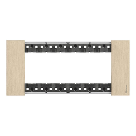 KA4806ZW Bticino LivingNow Abdeckrahmen 6 modulig in der Farbausführung Gold Produktbild