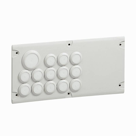 036496 Legrand Cabstop IP55, Kabeleinführungsplatte, Anzahl der Einf Produktbild front M