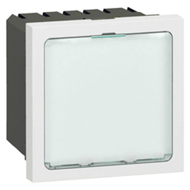 078520 Legrand Mosaic Signal 230V LEDws 2 modulig Farbe: Ultraweiß Produktbild front M