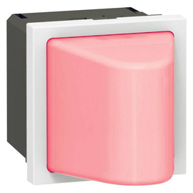 078570 Legrand Info Lichtsignal MOSAIC mit Abdeckung Grün, 12/24 VAC/DC, 2-mod Produktbild front M