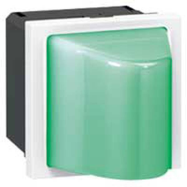 078572 Legrand Info Lichtsignal MOSAIC mit Abdeckung Rot, 230 V~, 2-modulige Produktbild front M