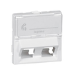 078613 Legrand Mosaic KEYSTONE Adapter 45° 2 fach, 2 modulig, Farbe: ultraweiß Produktbild